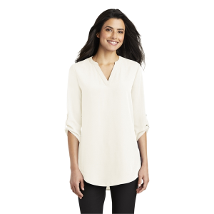 Port Authority Women's 3/4-Sleeve Tunic Blouse.