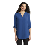 Port Authority Women's 3/4-Sleeve Tunic Blouse.