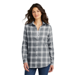 Port Authority Women's Plaid Flannel Tunic .