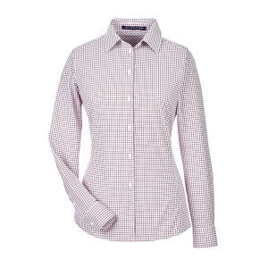 Devon & Jones CrownLux Performance® Ladies' Micro Windowpane Shirt