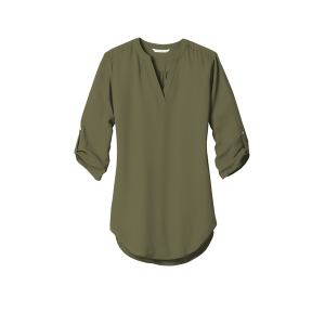 Port Authority Women's 3/4-Sleeve Tunic Blouse.